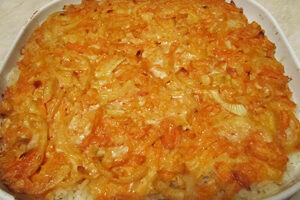 Рыба с рисом в духовке