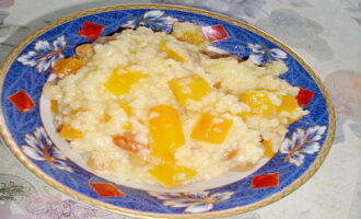 Постная каша из тыквы