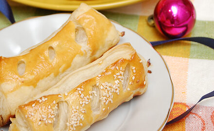 Слойки с яблоками