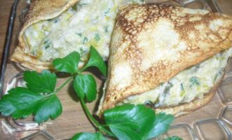 Блинчики, фаршированные артишоками