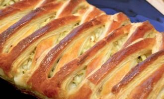 Плетёный пирог с капустой