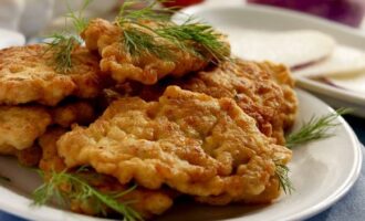 Куриные оладьи
