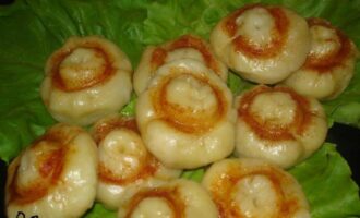 Пирожки на пару "Грибочки"