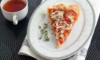 Тарт с помидорами черри