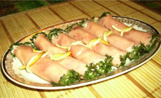Закуска «Вкусные свитки»