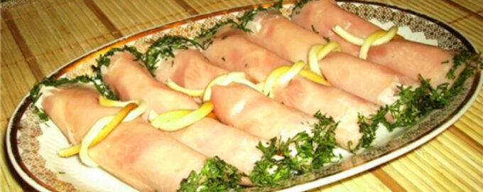 Закуска «Вкусные свитки»