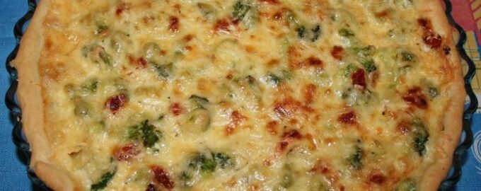 Пирог с брокколи и курицей