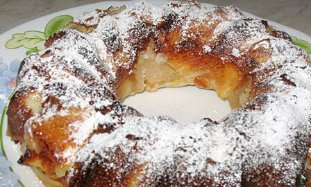 Пирог для ленивых "Перина из яблок"
