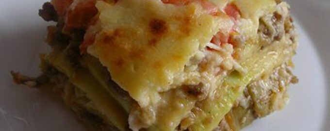 Мусака с сырной начинкой
