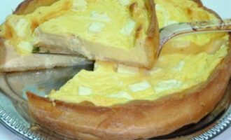 Нежный сырный пирог из 3-х видов сыра