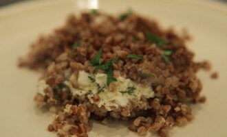 Гречневая каша, запеченная с творогом