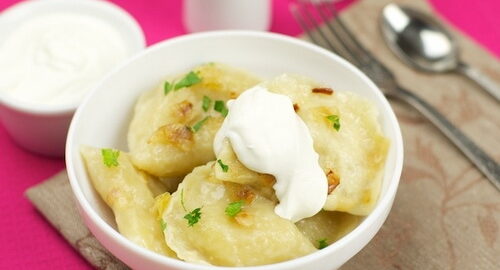 Вареники с картошкой и грибами
