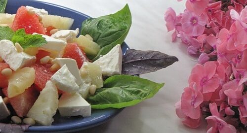 Салат с арбузом