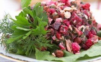 Винегрет овощной с морской капустой