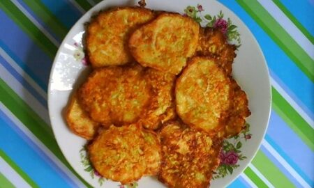 Морковно-кабачковые оладьи