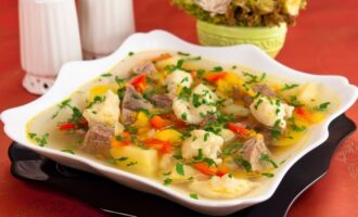 Суп с галушками
