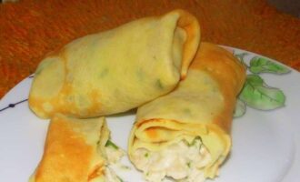 Блины с курицей