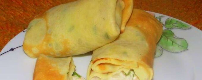 Блины с курицей