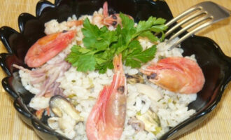 Ризотто с морепродуктами