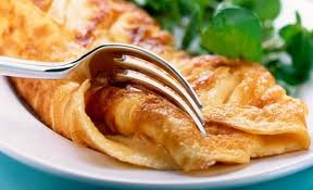 Классический омлет с молоком и мукой