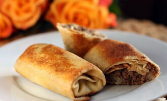 Блины с мясом