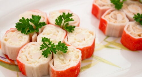 Крабовые палочки фаршированные разными начинками