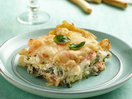 Лазанья с морепродуктами