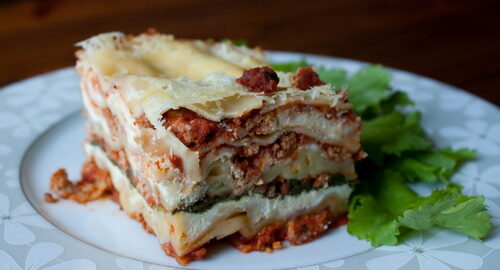 Лазанья с индейкой