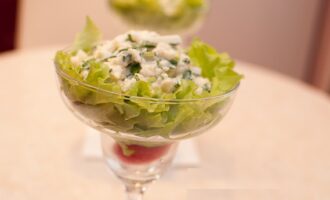 Салат с мясом криля