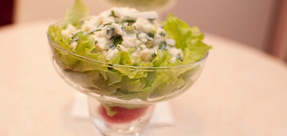 Салат с мясом криля
