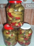 Маринованные огурцы с клюквой