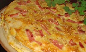 Закусочный торт «Сырное суфле»