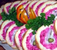 Шуба в блинах