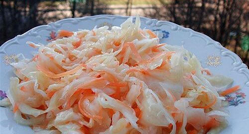 Соленая капуста с медом