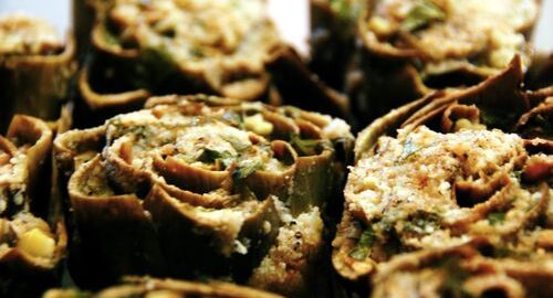 Артишоки с шампиньонами