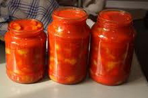Лечо с желтой алычой
