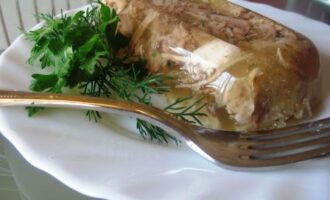 Колбаса из курицы в желе