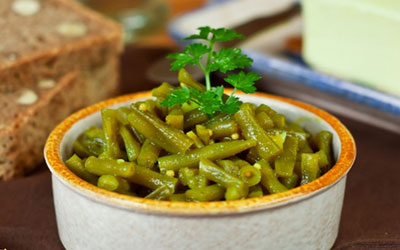 Маринованная стручковая фасоль