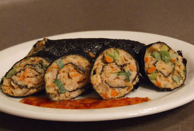 Горячие роллы с мясом