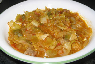 Баранина с капустой