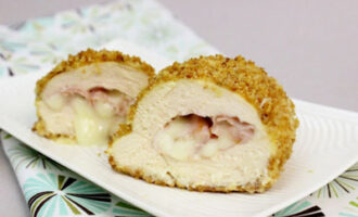 Курица с ветчиной и сыром