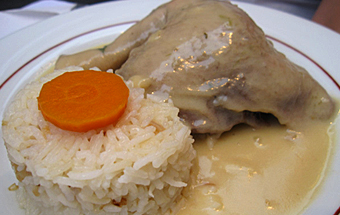 Курица с рисом по-парижски