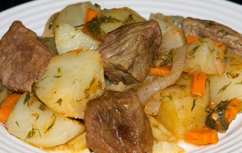 Рагу овощное с мясом