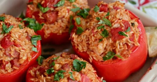 Постные фаршированные перцы