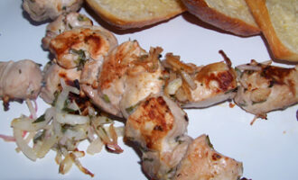 Шашлык из свинины в гранатовом соке