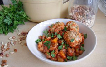 Фасоль с овощами в мультиварке
