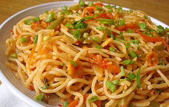 Лапша с овощами по-китайски