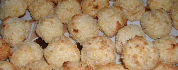 Кокосовое печенье с черносливом