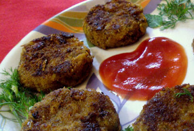 Котлеты из шампиньонов и картошки