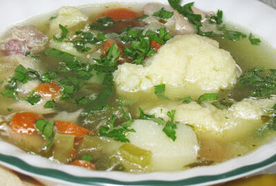 Суп картофельный с галушками